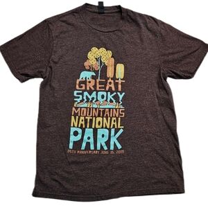 Great Smoky Mountains National Park 85th Anniversary 2019 T-Shirt Men XS TN Bear